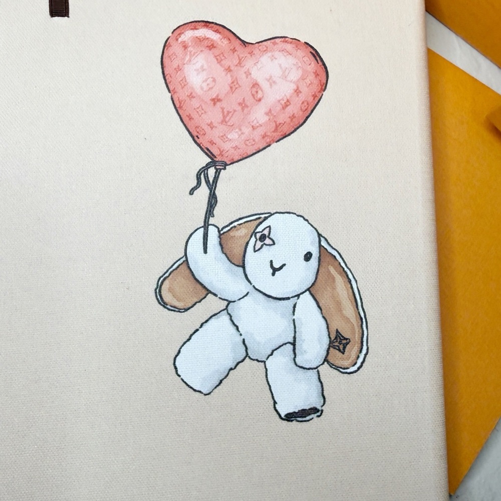 Authentic Louis Vuitton Limited Edition Bunny Notebook with Stickers Full set - Picture 7 of 15